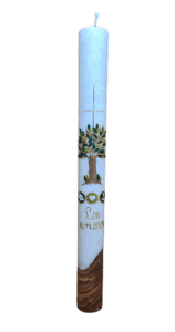 taufkerze holz "leo"