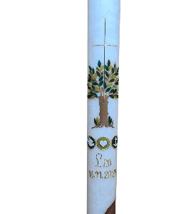 taufkerze holz "leo"